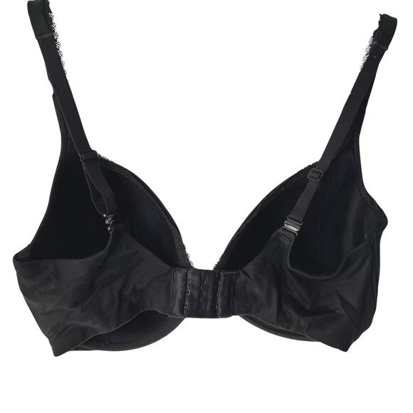 Victorias Secret Classic Black Bra Lined Perfect Coverage 34DDD Basic Everyday - Picture 4 of 9